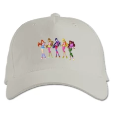 Baseball cap with Print Winx Club All Princess - white