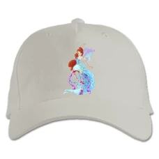 Baseball cap with Print Winx Club Bloom In Blue - white