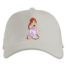 Baseball cap with Print Winx Club With Apple - white