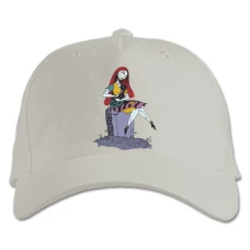 Baseball cap with Print The Nightmare Before Christmas Princess - white