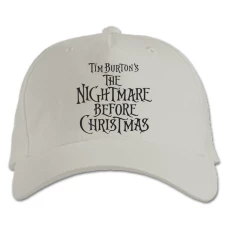 Baseball cap with Print The Nightmare Before Christmas Logo - white