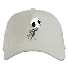 Baseball cap with Print The Nightmare Before Christmas Jack - white