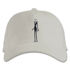 Baseball cap with Print The Nightmare Before Christmas Skellington - white