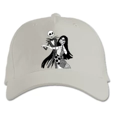 Baseball cap with Print The Nightmare Before Christmas Dance - white