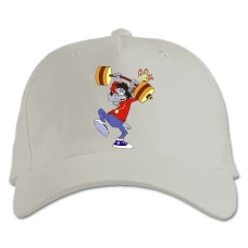 Baseball cap with Print Well Wait Wolf Sports - white