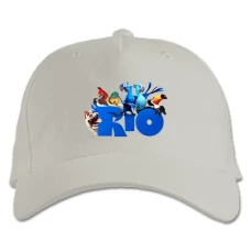 Baseball cap with Print Rio Birds Logo - white