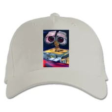 Baseball cap with Print Wall-E Main Robot - white