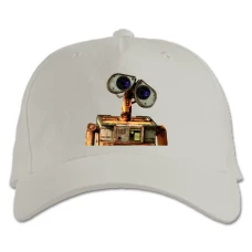 Baseball cap with Print Wall-E Robot Face - white
