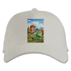 Baseball cap with Print The Good Dinosaur Print - white