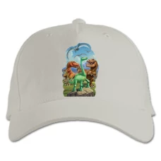 Baseball cap with Print The Good Dinosaur Main Characters - white