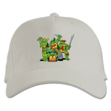 Baseball cap with Print Teenage Mutant Ninja Turtles All Heroes - white