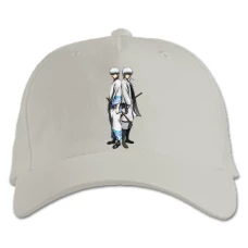 Baseball cap with Print Gintama Gintoki Sakata Twins - white