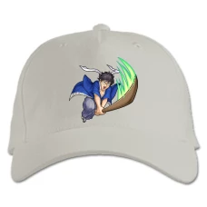 Baseball cap with Print Gintama Shimura Shinpachi - white
