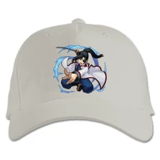 Baseball cap with Print Gintama Yagyuu Kyuubei - white