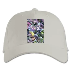 Baseball cap with Print Rick And Morty Space Phone Call - white