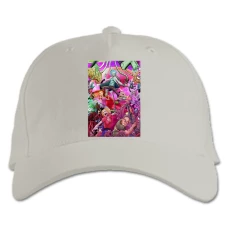 Baseball cap with Print Rick And Morty Anime Edition - white