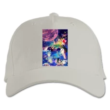 Baseball cap with Print Rick And Morty Cosmo Swimming Pool - white