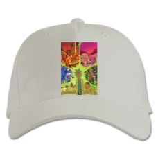 Baseball cap with Print Rick And Morty Universe - white