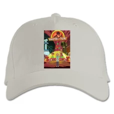 Baseball cap with Print Rick And Morty Anatomy Park - white