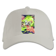 Baseball cap with Print Rick And Morty Monster From Portal - white