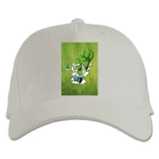 Baseball cap with Print The Simpsons Hulk Homer - white