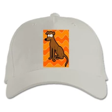 Baseball cap with Print The Simpsons Santas Little Helper - white