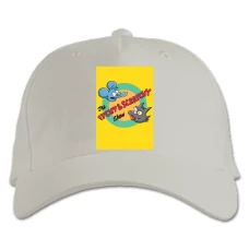 Baseball cap with Print The Simpsons Itchy And Scratchy - white