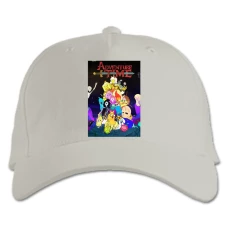 Baseball cap with Print Adventure Time Main Heroes - white