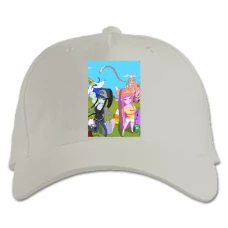 Baseball cap with Print Adventure Time Two Princess - white