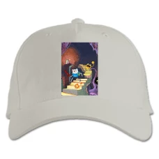 Baseball cap with Print Adventure Time Castle - white