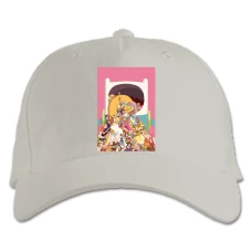 Baseball cap with Print Adventure Time Universe Heroes - white