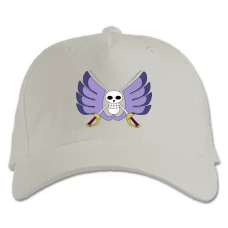 Кепка з принтом Ван-Піс Логотип - біла