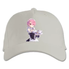 Baseball cap with Print Re Zero Rem - white