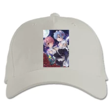 Baseball cap with Print Re Zero Rem And Ram Girls - white