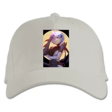Baseball cap with Print Re Zero Rem Print - white