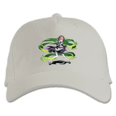 Baseball cap with Print Re Zero Ram Power Girl - white