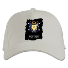 Baseball cap with Print Senpai Sign - white