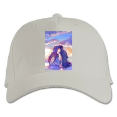 Baseball cap with Print Sword Art Online Love - white