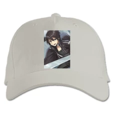 Baseball cap with Print Sword Art Online Kirito Hero - white
