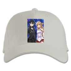 Baseball cap with Print Sword Art Online Love Heroes - white