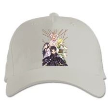 Baseball cap with Print Sword Art Online Main Heroes - white
