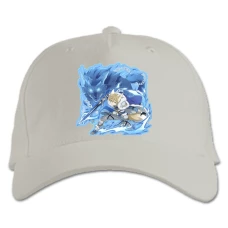 Baseball cap with Print Sword Art Online Blue Print - white