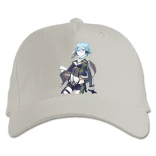Baseball cap with Print Sword Art Online Fighter Hero Girl - white