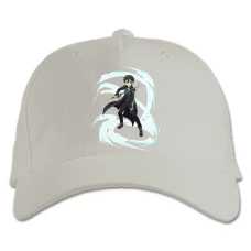 Baseball cap with Print Sword Art Online Kirito Fighter - white