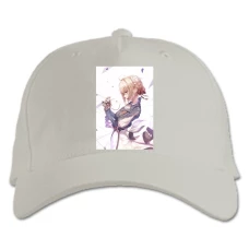 Baseball cap with Print Violet Evergarden With Letters - white