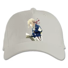 Baseball cap with Print Violet Evergarden Hero - white