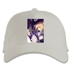 Baseball cap with Print Violet Evergarden Main Character - white