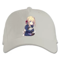 Baseball cap with Print Violet Evergarden Hero Girl - white