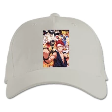 Baseball cap with Print Food Wars Shokugeki No Soma Universe - white