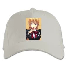Baseball cap with Print Food Wars Shokugeki No Soma Nakiri Erina - white